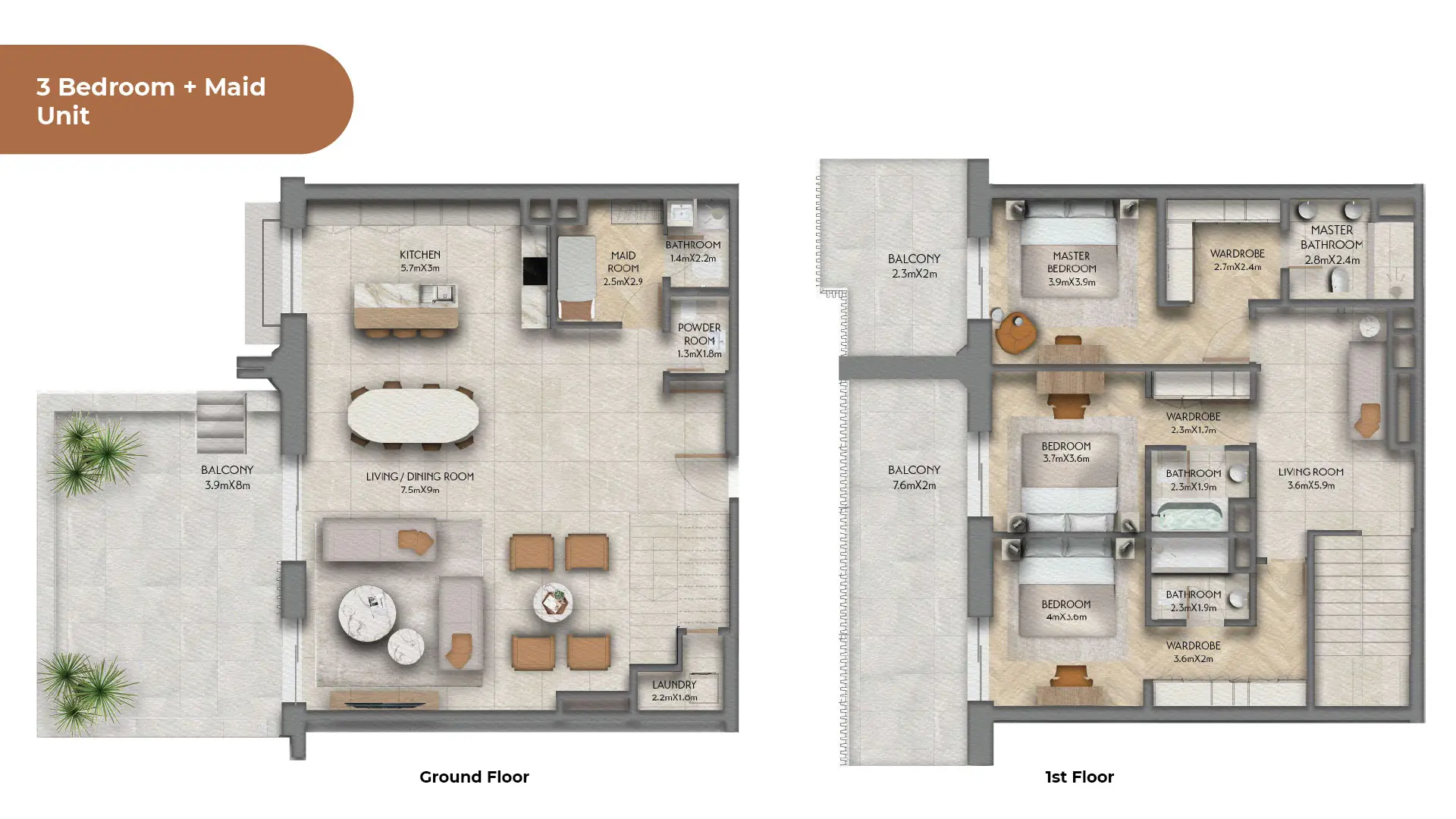 2 BR - Type C